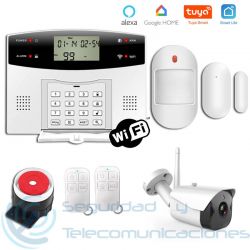 Kit Alarma GSM-WiFi SmartLife + Cámara Exterior