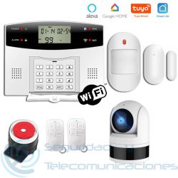 Kit Alarma GSM-WiFi SmartLife + Cámara PTZ