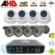 DVR AHD 720p 8ch + 4 Cámaras Interior + 4 Cámaras Exterior