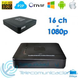 Grabador Digital NVR Tribrido AHD H.264 (8/16 canales)