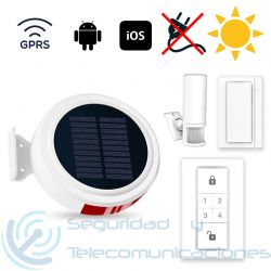 Kit Alarma GSM GPRS solar Autónoma App