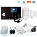 Kit Alarma GSM-WiFi Tuya SmartLife + Cámara Exterior
