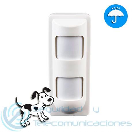 Sensor Cableado Doble PIR MW Exterior