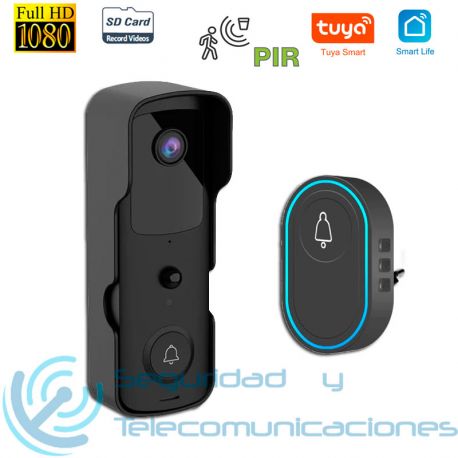 Videoportero WiFi Baterías Tuya SmartLife